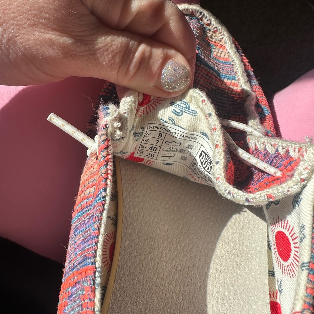 Hey Dude Multicolor Zigzag Casual Shoes - Picture 6 of 6